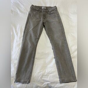 Agolde Amour Vert | Denim Womens Gray Mid-Rise Slim Straight Jeans SZ 27